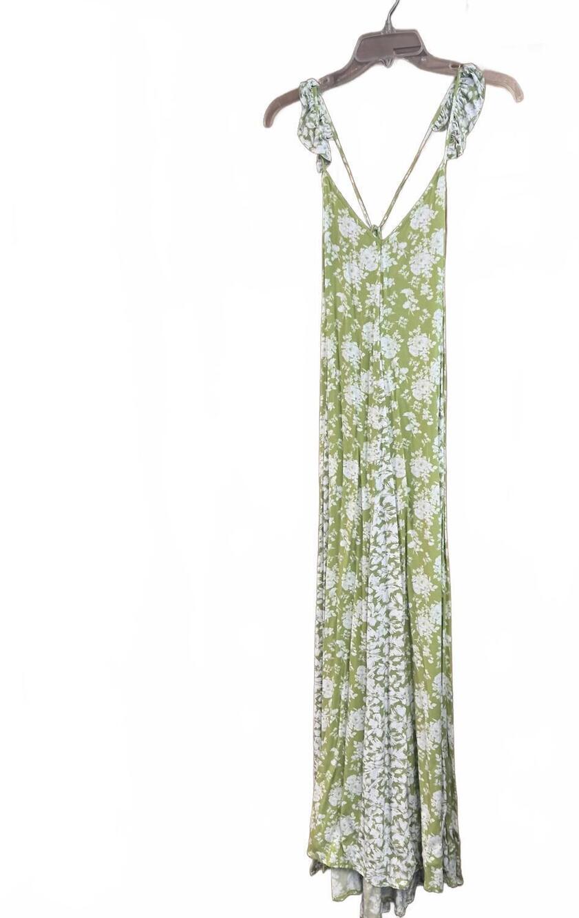 NEW GIGIO women's floral maxi dress in kiwi